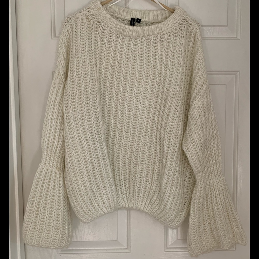 Sparkly white sweater